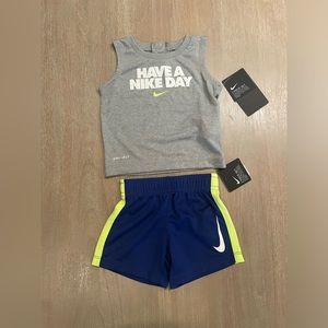 NWT 6-9M Nike Shirt and Shorts set!